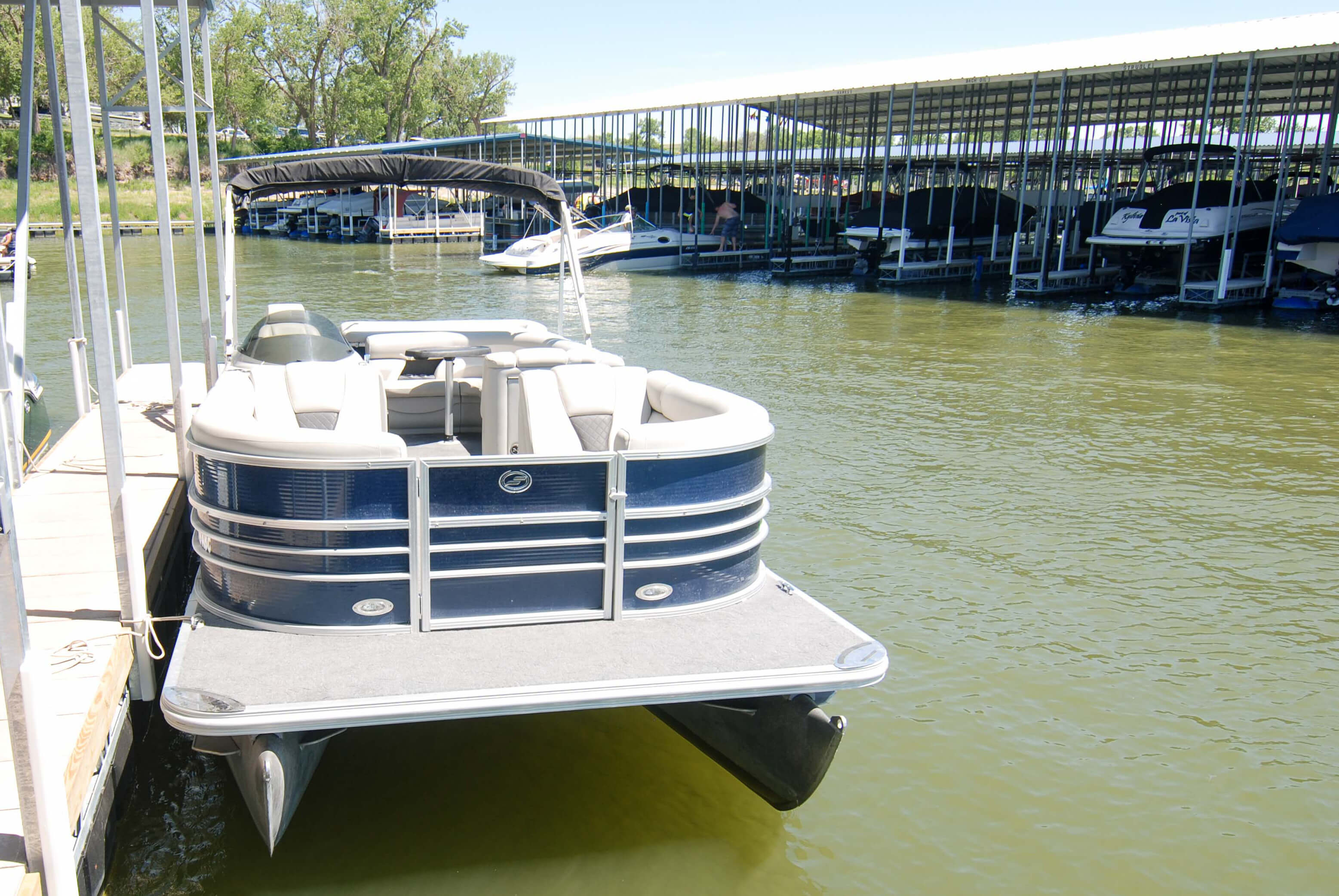 boat dock on harlan county lake